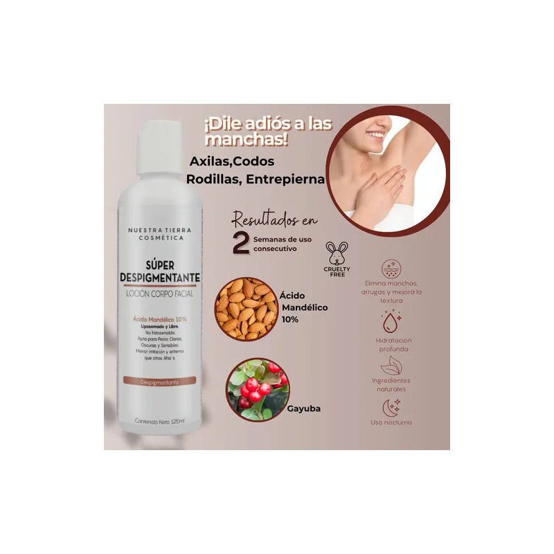 Loción Super Despigmentante Ácidomandélico 10% Axilas/rostro