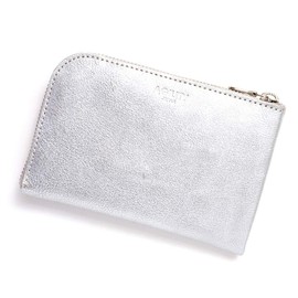 Agility affa Smart Wallet, L-shaped Zipper, Cowhide Leather, Smartphone Can Hold Gold, Silver, Gold, Silver, Silver