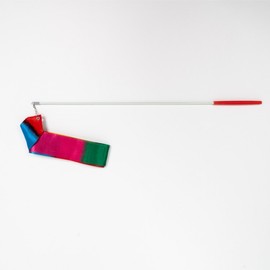 Rhythmic Gymnastics Ribbon 4m Rainbow 4ea