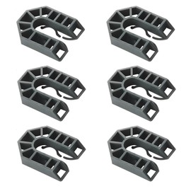 TERF® 55mm X 43mm X 10mm Thick U Shims Packers Spacers Plastic Packing Horseshoe Window Glazing Door Kitchen Cabinet Tiles Installations with 10mm Thick - Pack of 25