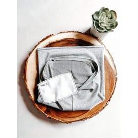 Breathable Neck Gaiter Face Mask with Filter – Winter Face Mask for Glasses Wearers – Stylish Grey Gator Balaclava – Easy Sliding for Men and Women