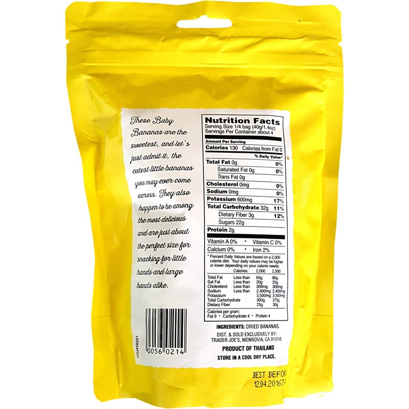 Trader Joe’s Dried Baby Bananas