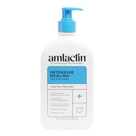 AmLactin Loción corporal restauradora de alivio rápido con cerámicas, loción hidratante para piel seca, botella de bomba de 14.5 onzas (el embalaje pu