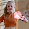 Veemoon 1 Pair Pink Kids Boxing Gloves, Beginner Boxing Training