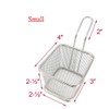 (Small 10cm ) - Stainless Steel Mini Square Fry Basket