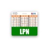 LPN Badge Buddy Horizontal w/Height & Weight Conversion Charts (Green)