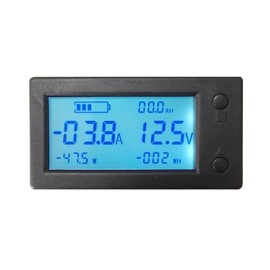 AiLi Battery Monitor DC 300V 100A Voltmeter Ammeter Voltage Amp Meter Gauge with Hall Effect Sensor Transformer