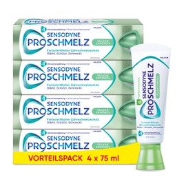 Sensodyne ProSchmelz Daily Toothpaste, for Advanced Enamel Protection, Strengthens, Protects, Tastes, 4 x 75 ml