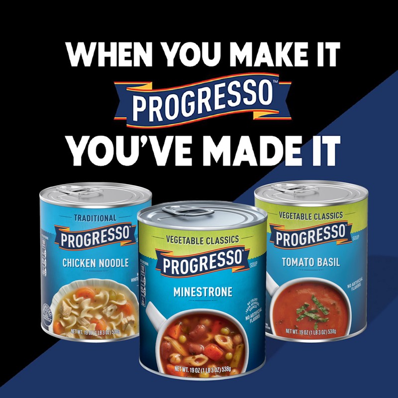 Progresso Chicken Corn Chowder, Reduced Sodium Canned Soup, 18.5 oz