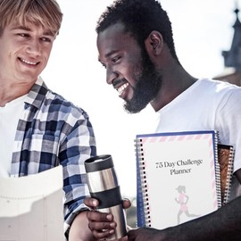 Planner Notebook,75-Day Appointment Organizer | Portable Motivational Goals Tracker for Habit Tracker Time Tracking Task Project Meal Diet Fitness Workout Student Teacher