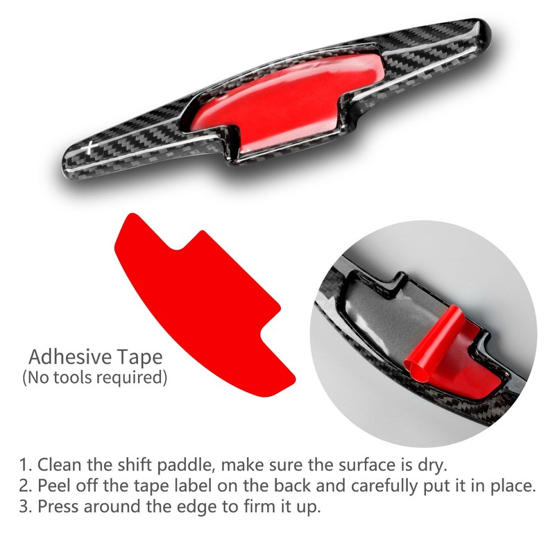 T-carbon Paddle Shifters Extension fits for Acura,Real Carbon Fiber Shift
