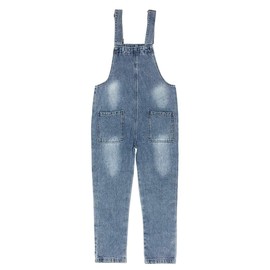 Peacolate 3-14Years Grandes Chicas Monos y Peleles Monos Azul Denim Color Cambiable Pantalones de Lentejuelas, Panda, 8-9 Años