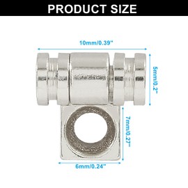 Murtenze 4PCS Guitar Roller String Trees Guides Retainer - Guitar Roller String Retainers Strings Trees Replacement Parts for Fender Strat Stratocaster Tele Telecaster Electric Guitar (Chrome)