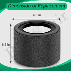 Prestivair Replacement Filter Type Z1000 Compatible with TruSens Z-1000 Air Purifier Filter Kit(2+4 Set)