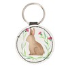 Mr. & Mrs. Panda Round Keyring Rabbit Sitting, neutral