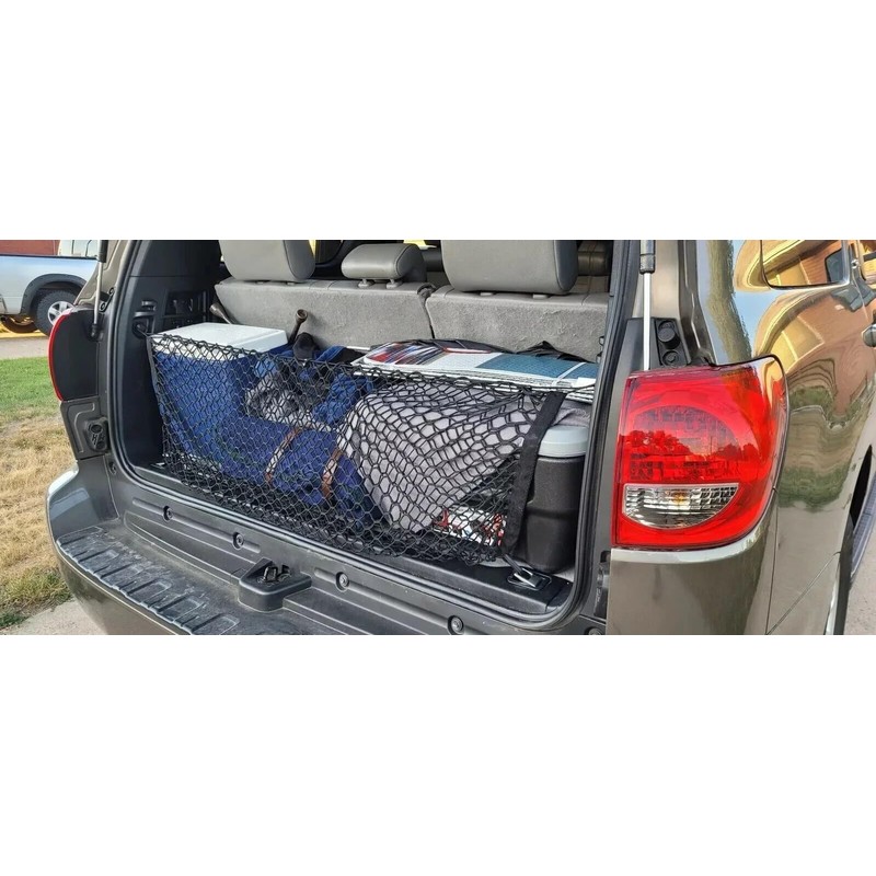 EACCESSORIES EA Rear Trunk Organizer Cargo Net for Toyota Sequoia