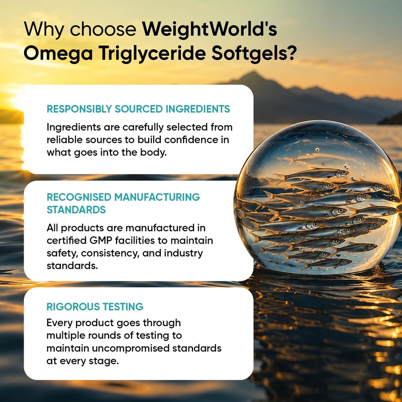 Omega 3 Fish Oil Triglycerides - 2000mg per Serving -