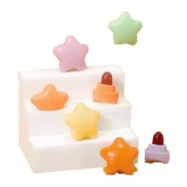 Miss Fairy 1 Estuche Mini Labiales En Forma D Estrella Kawaii 6 Piezas