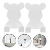 Operitacx 2Pcs Shaving Stand and Brush Holder Wall Mounted Shaving