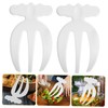 AUTSUPPL Salad Hands: Plastic Salad Serving Tongs Picker Pasta Mixing