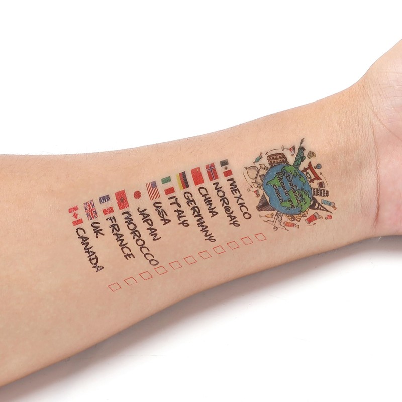 Drinking Around The World - Pack Of 4 Tattoo -