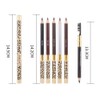 SOLUSTRE 2pcs Pencil with Brow Brush Long-Lasting Deeply Pigmented Leopard