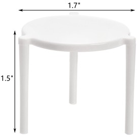 ZEAYEA 600 Pcs Pizza Saver Stand, Plastic Tabletop Pizza Tripod Stack, Disposable White Pizza Saver for Restaurant Container, Catering Boxes and Food Take Out