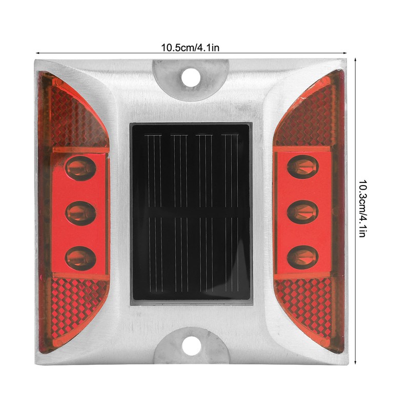 LED Solar Power Ground Marker Lights Waterproof Outdoor Driveway Road