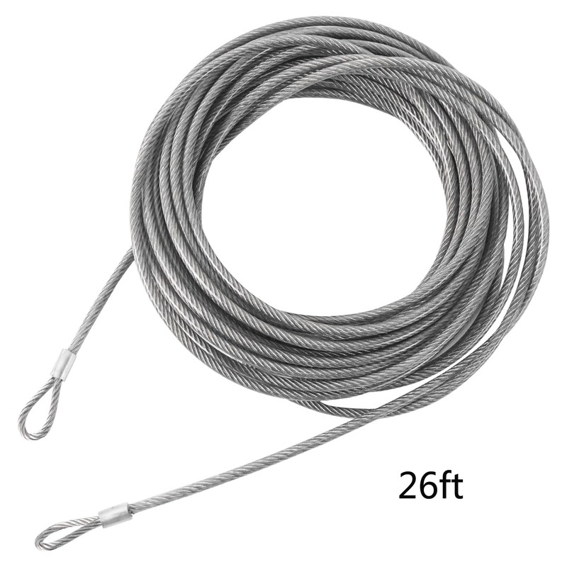 Aoneky 26ft 1/4'' Double Loop Stainless Steel Pickleball Net Professional