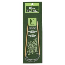 Clover 3016/29-06 Takumi Bamboo Circular 29-Inch Knitting Needles, Size 6