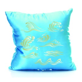 Waves Stencil - 11.5 x 11.5cm (S) - Reusable Ocean Sea Wave Water Effect Wall Stencil Template