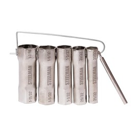 Steelman 6-Piece Shower and Tub Valve Socket Wrench Set (21/32", 27/32", 29/32", 31/32", 1-1/32", 1-3/32", 1-5/32", 1-9/32", 1-11/32", and 1-7/16" Sizes), Includes Bar Handle for Leverage (61385)