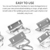 40Pcs 1 Inch Key Fob Hardware,Iron Tail Clip with Split