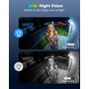 Solar Security Camera with Bracket & Spotlight, Smart Lighting Modes,