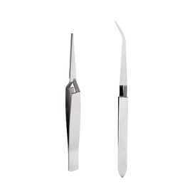 GVSS 2 Piece Nail Pincher, Nail Pincher, Stainless Steel Nail Extension Pliers, Straight and Curved Extension Clip, Nail Art Shaping Clip