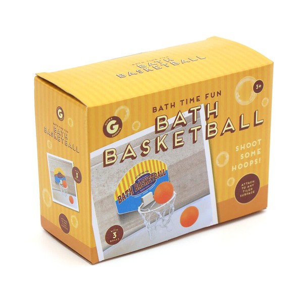 Bath Time or Table Top Ultimate Basketball Hoops Target Game, Unique Gift Idea for Basketball Fans that Adults and Kids Will Love, Includes Mini Basketball and 3 Ping Pong Balls (Bath Time Basketball)