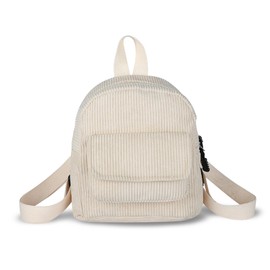 WisePoint Small Backpack Purse, Corduroy Mini Backpack Backpack Purse for Women Fashion Women Backpack Purse (beige)