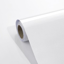 Laceskyso White Contact Paper 15.7"x78" Glossy White Peel and Stick Wallpaper for Kitchen Countertop/Cabinet Self Adhesive Waterproof Wall Paper Removable Decorative Vinyl