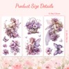Peacoblue Peony Stickers for Furniture, Crafts, Decor, 15 x 30