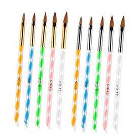 Baluue Nail Art Crystal Pen Set 2PCS Acrylic Spiral Rods for Manicure Precision Nail Brushes for Women and Detailing