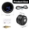 2'' 52mm Water Temperature Gauge, Car Digital Blue Led Water