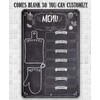 Chalkboard Style Weekly Food Menu Board for Kitchen, 8 inch