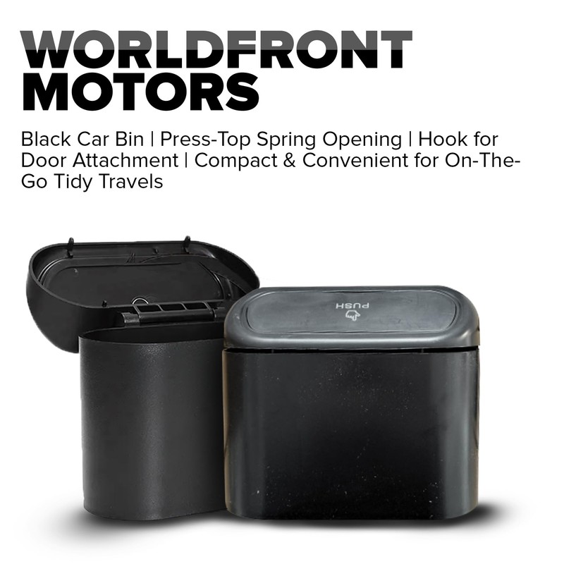 Worldfront Motors - Black Car Bin Press-Top Spring Opening Hook