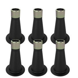 IRONDIY 6 Pcs Bed Frame Feet,Feet for Replace Wheels,Risers for Bed Frame,Prevent Sliding Plastic Reinforced Bed Risers,Fits Over a Standard Bed Foot