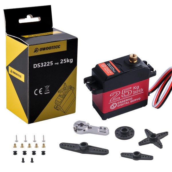 owootecc 25KG Servo Motor High Torque Digital Servo DS3225 Metal