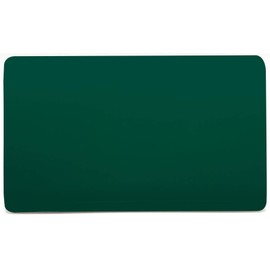 Trendi Switch Artistic Modern Glossy Decorative Screwless Standard Double Wall Blanking Plate for Electrical Sockets, Outlet with Screws in Dark Green - ART-2BLKDG