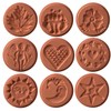 JBK Pottery Unique Cookie Stamps - Full Set of 9 Designs