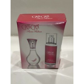 Paris Hilton Can Can Gift Set Women, 2 Piece 1.7oz EDP, 4.2oz New box has dent