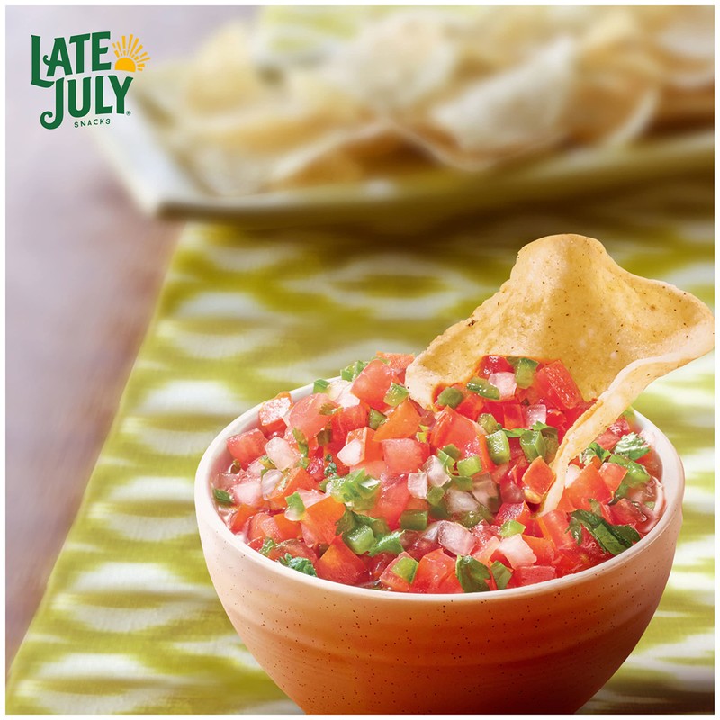 Late July Snacks Organic White Corn Tortilla Chip Dippers, 7.4