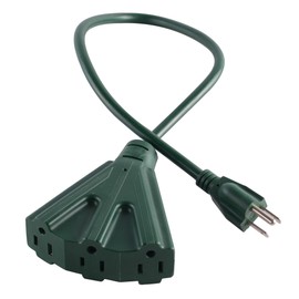 MaxWorks MaxWorks 80697 Heavy Duty Indoor/Outdoor Triple Tap 3 Ft. Extension Cord -16 AWG/3C-ETL Approved